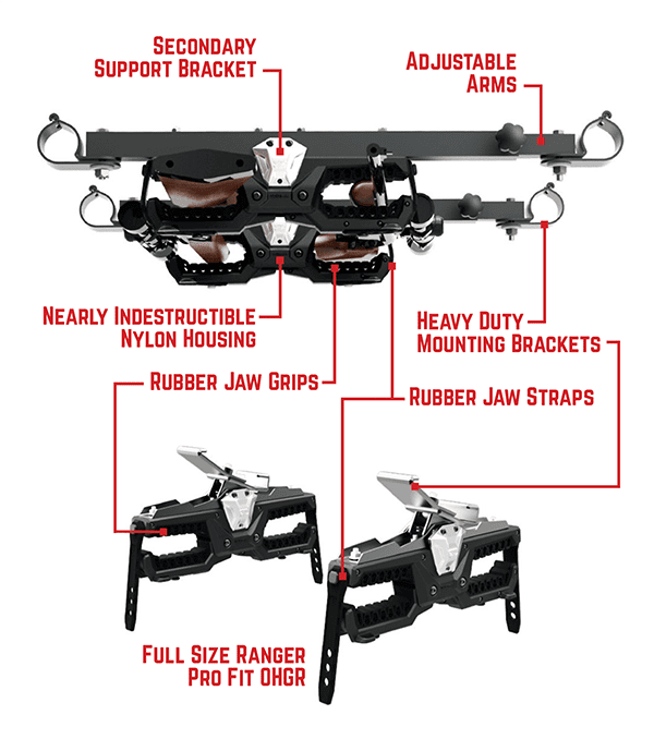 Seizmik OHGR UTV Overhead Gun Rack