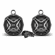 SSV Works 8" Cage-Mounted Speaker Pods for Ride-Command for 21-23 Polaris RZR Pro