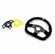 Suede Ballistic "D" UTV Steering Wheel - Color Options