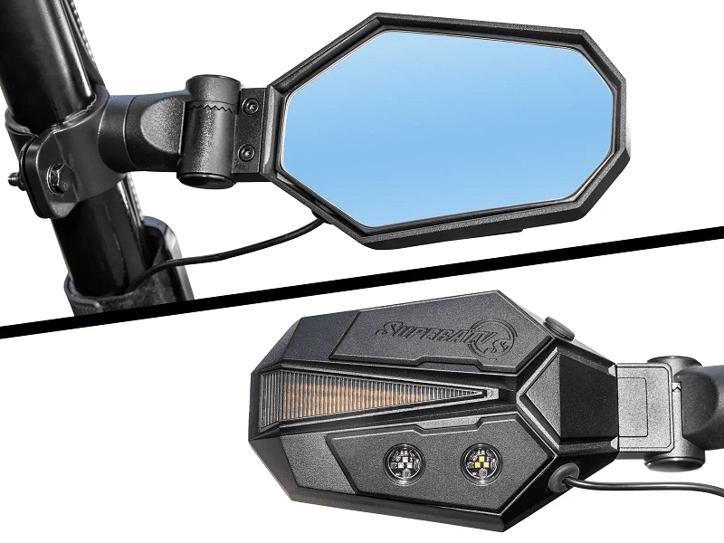 Super ATV Kawasaki Mule Teryx Lighted SideView Mirrors