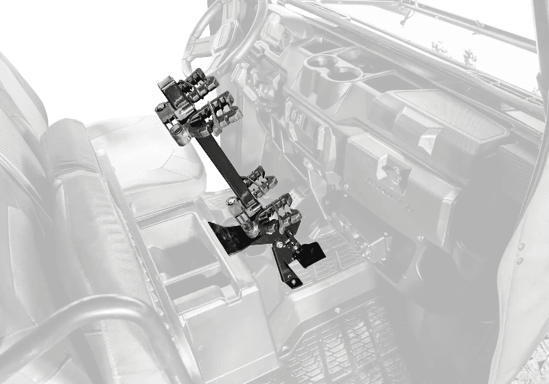 Super ATV Polaris Ranger XP 1000 Floor Mounted Gun Holder