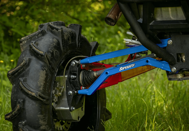 SuperATV Rhino 2.0 Front Axle For Polaris RZR XP Turbo (2016+) – Stock Length, Durable Replacement, Part #AX01-005F0