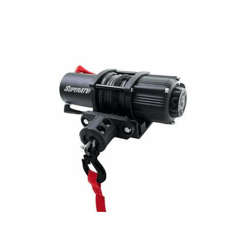 SuperATV 2500 Lb. UTV Winch (With Wireless Remote & Synthetic Rope)