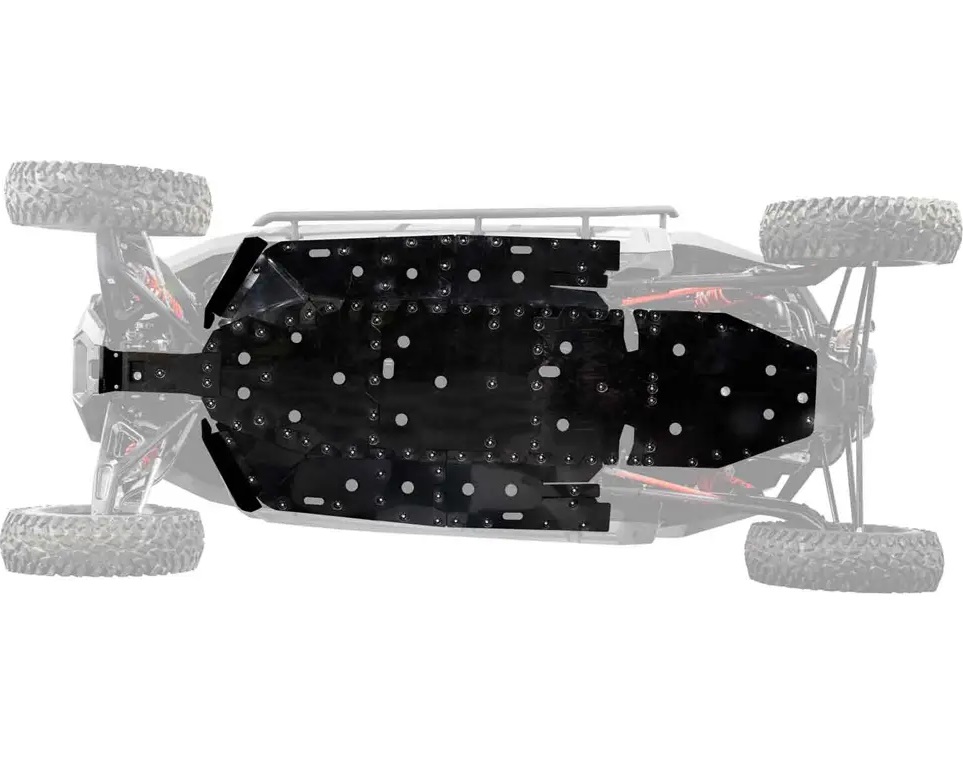 SuperATV Full UHMW Skid Plate for Polaris RZR Turbo R 4
