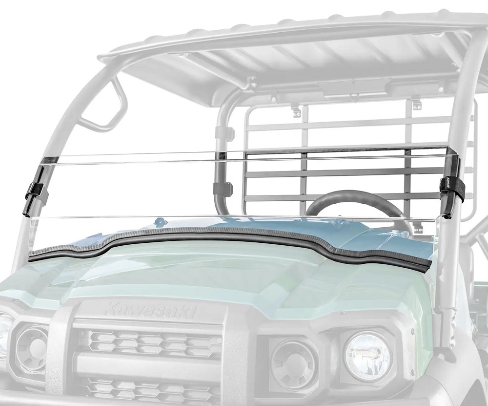 SuperATV Half Windshield for Kawasaki Mule SX