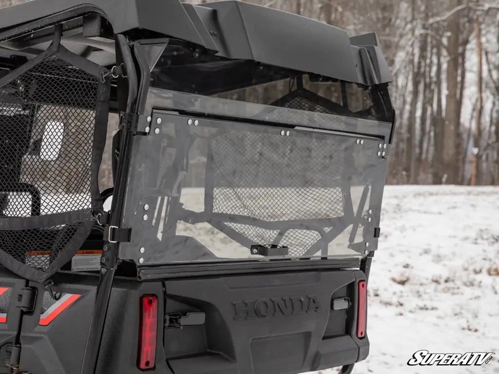 SuperATV Light Tinted Rear Windshield for 2016+ Honda Pioneer 1000-5