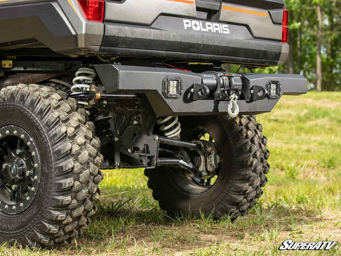 SuperATV Winch Ready Rear Bumper for Polaris Ranger 1000 Special Editions