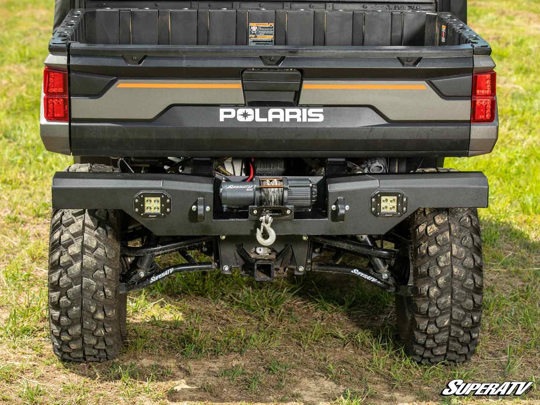 SuperATV Winch Ready Rear Bumper for Polaris Ranger 1000 Special Editions