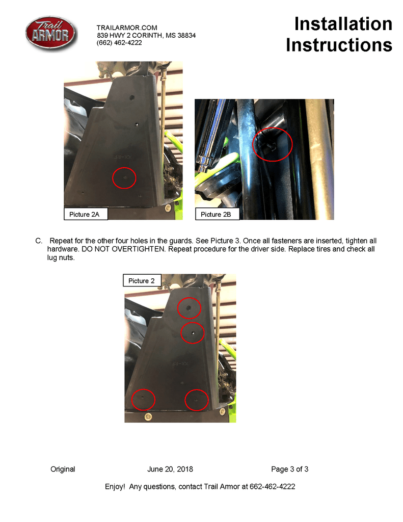 Trail Armor Textron Wildcat XX iMpact Front AArm Guards 1820