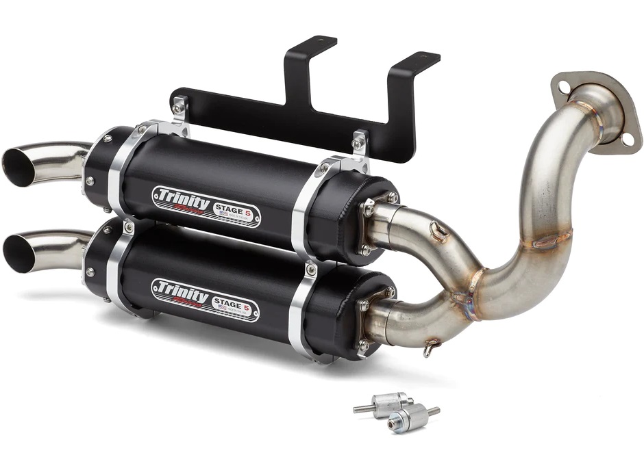 Ultra Quiet Twin Loop Exhaust - Polaris RZR XP 1000 - Titan-QS Series