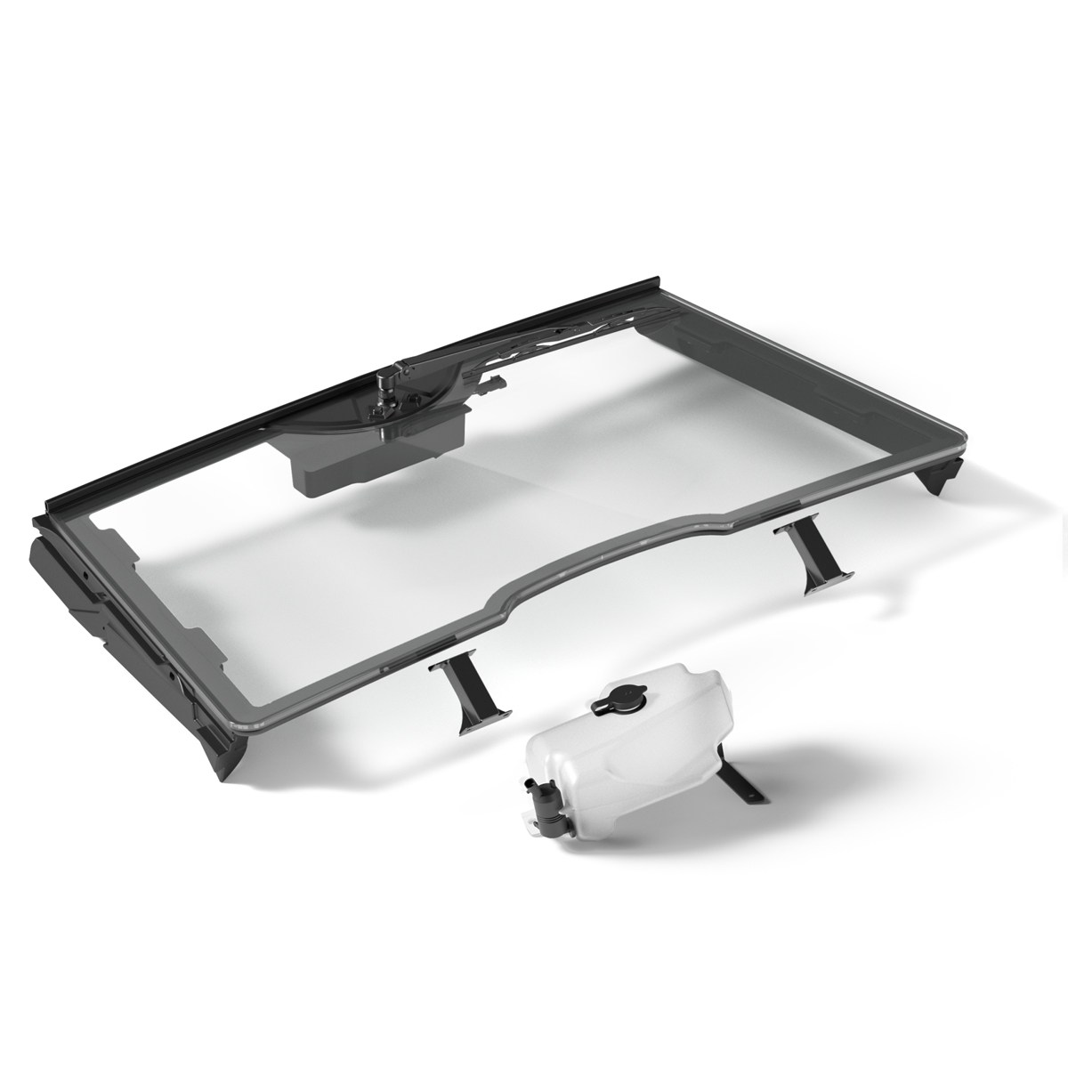 Genuine Yamaha Glass Windshield with Wiper and Washer System for