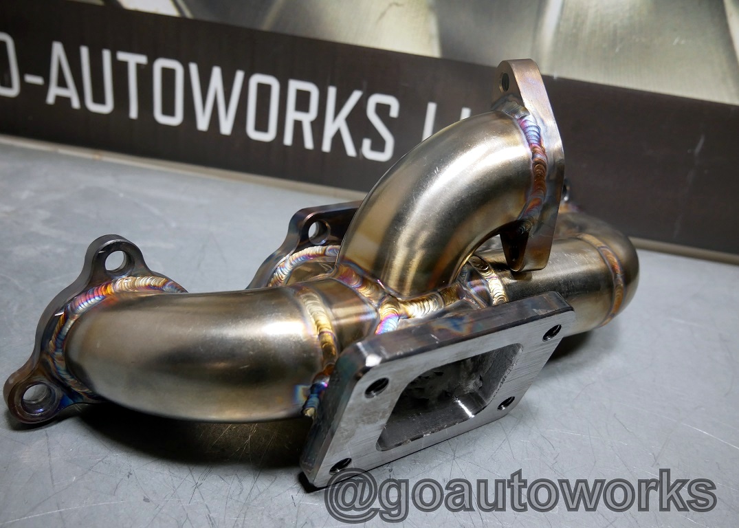 GOAUTOWORKS Stainless Log Manifolds for Civic Integra B16 B18 D16 D15
