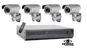 4 Camera CCTV Systems, Complete 4 Camera Video Surveillance Systems