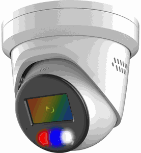 CMIP3C42WI-28SDL LTS Platinum, 4 MP Color 247 Active Deter. Turret IP Camera with Hybrid Illumination