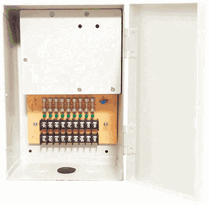 DV-AT1209A-D9 LTS Power Supply Box, 9 Ports, 9A, 12VDC, Fuse
