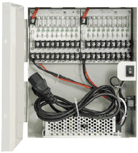 DV-AT1212A-D18 LTS Power Supply Box, 18 Port, 12Amp, 12VDC, Fuse