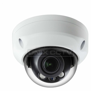 Eyemax CIV-ME8134V-W 4K(8MP) CVI Outdoor IR Dome Camera, Starlight, True-WDR, Motorized 3.7~11mm, UL-Listed, IR Range up to 98ft, IP67, IK10, DC12V/AC 24V