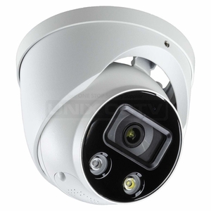 Eyemax NIU-E8332-ALW28 E8332 | 8MP (4K) Starlight Turret Network Camera, Fixed Lens, Siren and Light Active Deterrence, IR + White LED, WizMind, AI Series, True WDR (120dB)