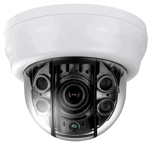 Eyemax TDR-P4542V Anti-IR Reflection | HD-TVI 4MP Superdome(R) Indoor Dome Camera with Vari-Focal Lens, 4 COB IR, DC 12V