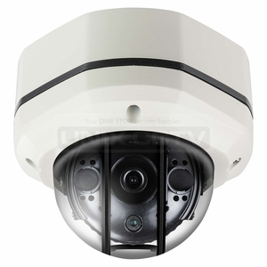 Eyemax TMI-2522 Anti-IR Reflection | 1080P HD-TVI HAMMER IR IP68 Vandal-Resistant Dome Camera with Fixed Lens, M-Size, DC 12V
