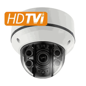 Eyemax TVI-2544V Anti-IR Reflection Series : HD-TVI 1080p STORM IR Dome Camera with Dual Power Input