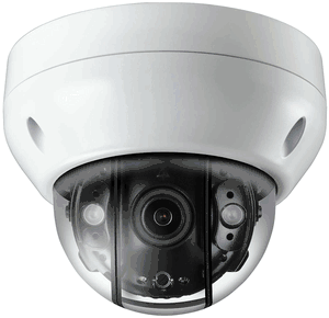 Eyemax USI-2522-WW36 Anti-IR Reflection Dome 1080p EX-SDI/HD-SDI Outdoor IP68 + Vandal-resistant Dome Camera, Fixed Lens, DC 12V, Small Size
