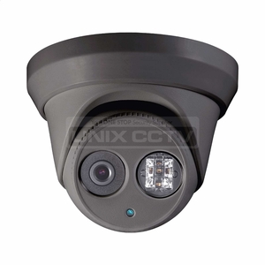 Eyemax NIU-NC324-XDB-28 4MP H.265+ Outdoor IR Turret Network Camera, True WDR, IP67, PoE, 100ft IR Range, Grey 2.8mm Lens