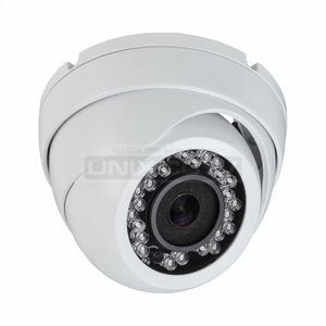 Eyemax TIB-B5022-W28 Up to 5MP 4-in-1(TVI / CVI / AHD / CVBS) IR Outdoor Eyeball Camera w/ 24 IR range up to 82ft(25m), Fixed Lens, IP66, DC 12V, White 2.8mm Lens