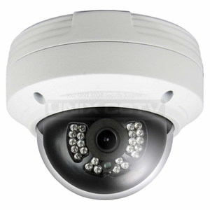 Eyemax TIT-CA532F-W36 5MP TVI / AHD Outdoor IR Dome Camera with Fixed Lens, IP66, IK10 Vandal-Resistant, up to 66ft IR Range, COC, DC 12V