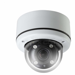 Eyemax TIV-B5332V-W B5332V | Up to 5MP 4-in-1(TVI / CVI / AHD / CVBS) IR Outdoor Dome Camera w/ 4 COB IR range up to 115ft(35m), Vari-focal Lens, IP67, Vandal-Resistant, DC 12V