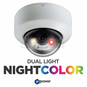 IP POWER NCT-C8230-AW28 8MP Dual-Light Dome Camera, 2.8mm Fixed Lens, NDAA