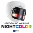 IP POWER NCU-CP4200A-YSW28 8MP Dual-Lens Splicing Night Color Network Turret Camera, NDAA