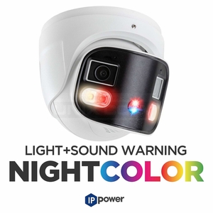 IP POWER NCU-CP4200A-YSW28 8MP Dual-Lens Splicing Night Color Network Turret Camera, NDAA