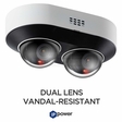 IP POWER NIT-CP4030A-YW28 4MP Dual-Lens IR Network Dome Camera, NDAA