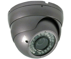 LTS CMT2050B 1/3" CCD 540 TVL 2.8 ~ 12mm Varifocal Lens 35 PCS IR LEDs Weather-Resistant Vandal-Resistant DC 12V Dome Camera