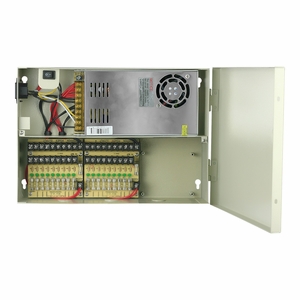 LTS DV-AT1232A-D18 18 Ports 120V AC In 12V DC 32Amp Out Power Distribution Box