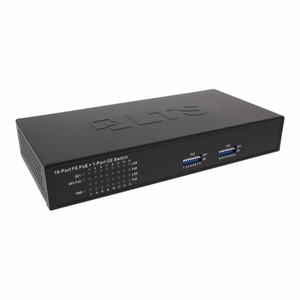 LTS POE-SW1601E PoE 16 Port + 1GB Uplink Switch - 120W