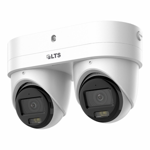 LTS LTCMIP3743W2-DLZ Platinum Plus 4MP Dual-Lens Turret Network Camera Motorized Varifocal