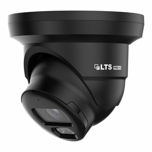 LTS LXIP3C82WB-28AISP Pro-X 8MP AI Color 24/7 Black Turret Network Camera 2.8mm