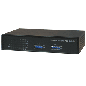 LTS PoE-SW1600E 16-Port 10/100 Base-T(x) PoE Switch