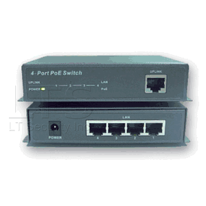 LTS PoE-SW541E 4-Port 10/100 Base-T(x) PoE Switch, High Power 65W