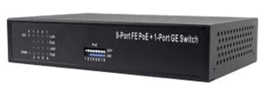LTS POE-SW881 PoE 8 Port + 1 Uplink Switch - 120W