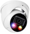 NIU-E42S3-YSW28 Eyemax 4MP Dual Illumination Turret Network Camera, WizSense AI, Active Deterrence