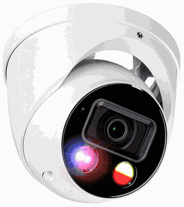 NIU-EA42S5-YSW28 Eyemax 4MP Turret IP Camera, AcuPick, Active Deterrence, Smart Dual Illuminators