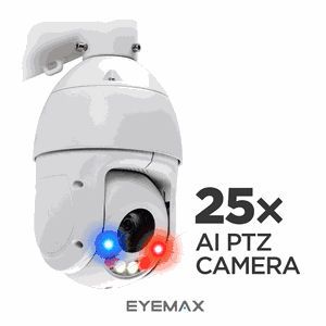 NPT-IR-E4225-S1S Eyemax 25� Starlight Dual Illumination PTZ IP Camera, WizSense AI