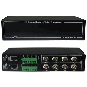 OP-4608SR 8CH Passive Video Transceiver, 8 Channel Balun