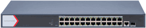POE-SWC2401G LTS 24 Port Gigabit Cloud enabled Unmanaged POE Switch, 370W, 1 Combo Port *Cloud function requires additional subscription
