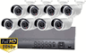 ProTVI Series, Full High Definition 1080p 8 Camera CCTV System with 2 Megapixel Mini Bullet Cameras