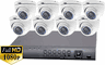 ProTVI Series, Full High Definition 1080p 8 Camera CCTV System with 2 Megapixel Mini Turret Cameras