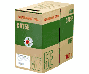 Telpix CB-C5E-D Performance CAT5E Solid 4 Pair UTP Cable